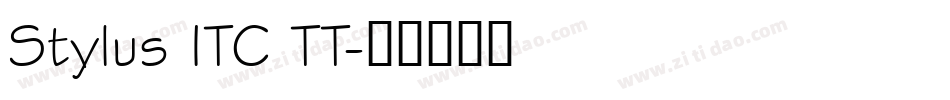 Stylus ITC TT字体转换